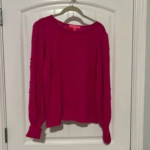 Fuscia Lilly Pulitzer Valentine sweater